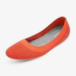 NWOT ALLBIRDS Tree Breezers Orange Flats - 9.5